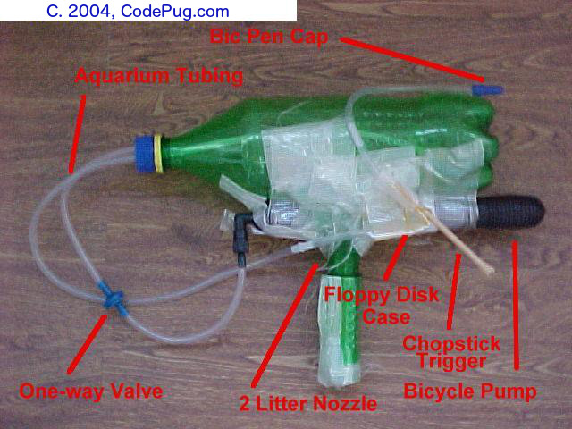 Homemade water gun